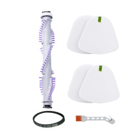 Nicever 2 Foam Filter Sets XFF355 & 1pc Roller Brush 117FFJ & 1pc Belt For Shark Navigator Lift-Away NV350, NV351, NV352, NV355, NV356E, NV357, NV360, NV370, NV391, UV440, UV490, UV540 Vacuum