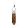 ROCKING GIFTS Tiger's Eye Pendant with Quartz Dial
