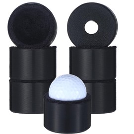 Zhehao 6 Pcs Magnetic 3D Printed Golf Ball Washer Golf Cleaner Tool for Cleaning Ball Suitable Accessories Ideal for Club Courses Pros(Black)