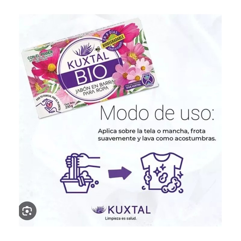 Kuxtal 3Pack JABON Y SUAVIZANTE 2-1 EN BARRA KUXTAL 230g