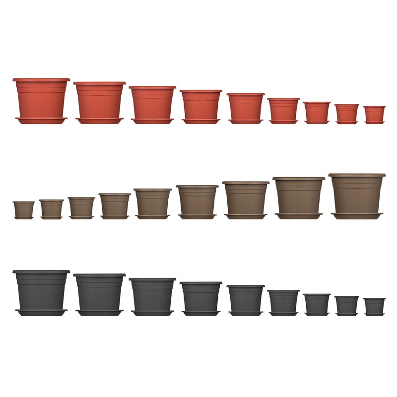 BigDean 6 x Flower Pot Saucers, Diameter 29 cm, Colour: