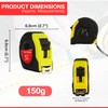 5 Metre Retractable Tape Measure with Dual Break Button Design,