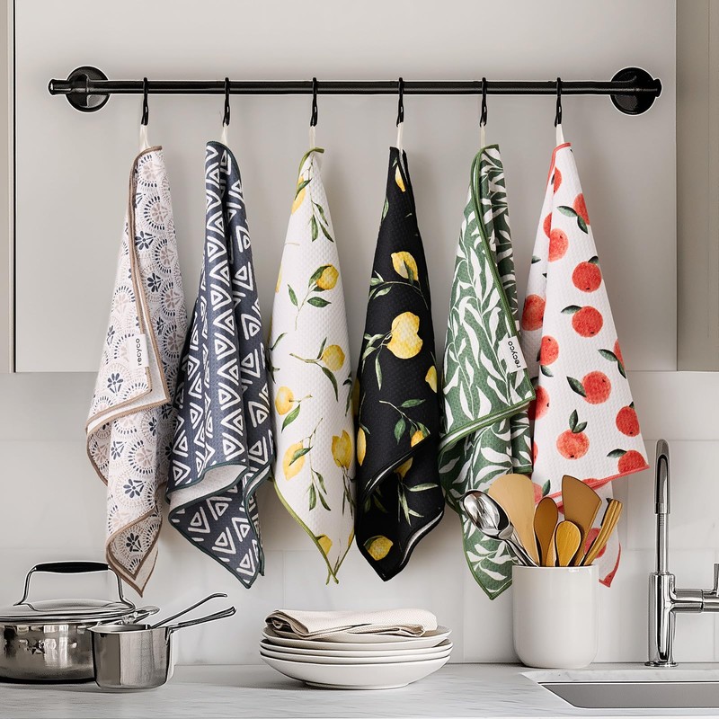 RECYCO Waffle Kitchen Towel Set of 2 - Quick Dry