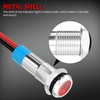 DaierTek LED Indicator Light 12V Waterproof Red Signal Light Waterproof