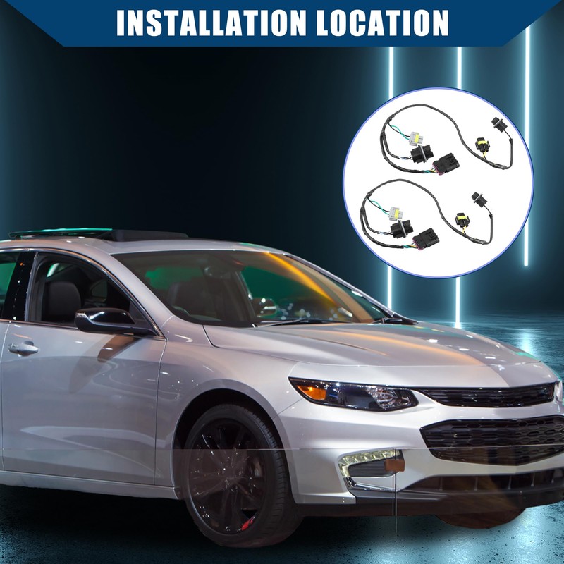 Hihaha No.15930264 Headlight Wiring Harness Headlamp Socket Connector Wire for
