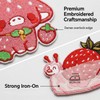 20Pcs Strawberry Iron on Patches Applique Cute Fruit Decorative Embroidered