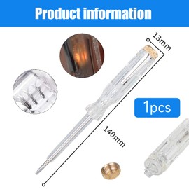 Pen Electric Tester Mains Screwdriver Electrical Test Screwdriver Electrical Pen Tester Neon 220V Voltage Tester with 100-500 Voltage Tester Neon Bulb Electric