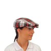 Plaid Flat Golf Cap: 'Par 5' - Dress Stewart
