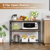 3 Tier Kitchen Island with Shelves Sturdy Kitchen Island Table