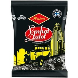Halva Vanhat Autot Salmiakki Liquorice 12 Pack of 160 g