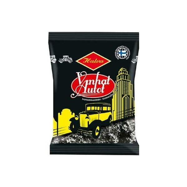 Halva Vanhat Autot Salmiakki Liquorice 12 Pack of 160 g