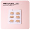 ANNAFRIS 6 Pairs Removable Eyelids with Lashes, Replaced Eyelid Mannequin
