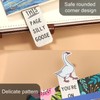 Silly Goose Bookmark, 5.12x1.57 Inch Funny Cute Silly Goose Book