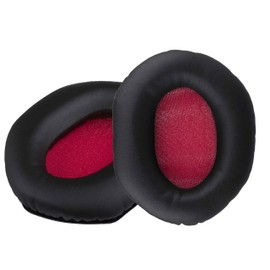 Xcessor Memory Foam Earpads for Over-The-Ear V-Moda Headphones. Black/Red