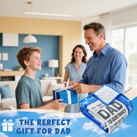 DAD Gifts Blanket from Daughter/Son,for Birthday,Fathers Day,Christmas,Valentine,Thanksgiving Anniversaries Gifts Blanket,Super Soft Flannel Throw Blanket 60" X 50",for Sofa,Office Chair,Lunch Break