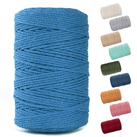 Nook Theory Macrame Cord 3mm - Flexible & Soft Rope Perfect for Knots - Macrame Supplies for DIY Wall Hangers, Plant Holders & Boho Home Decorations - Arts & Crafts Essentials - 220 Yards - Khaki