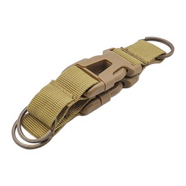 ZONADAH 2Pcs Gear Clip Backpack Molle Bags Hanging Buckle Key Ring Holder Quick Release Tactical Carabiner Keychain Heavy Duty Hanging Belt Buckle for Outdoor