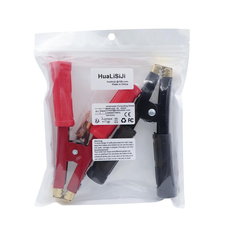 HuaLiSiJi Heavy Duty Jumper Cable Clamps 1000A Battery Cable Alligator