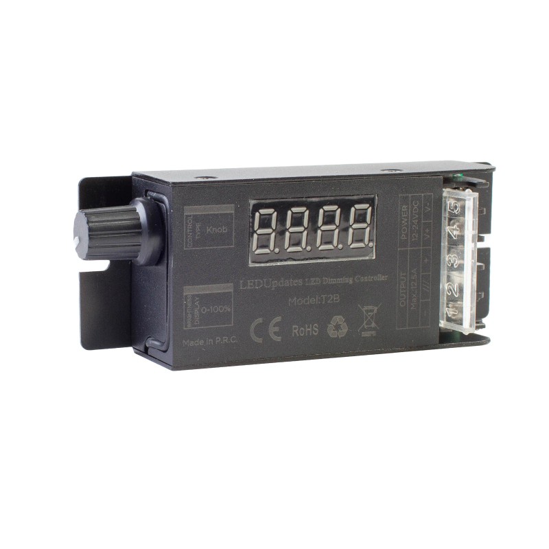 LEDupdates LED strip light dimmer, wireless remote switch controller support