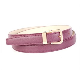 Anthoni Crown Women's Leather Belt, purple