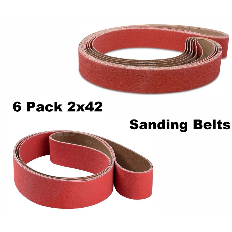 6PCS 2x42Inch Ceramic Grinder Sanding Grinding Belt 60 80 Gritmaterial: