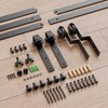 4-14FT Bypass Sliding Barn Door Hardware Kit Single Track System