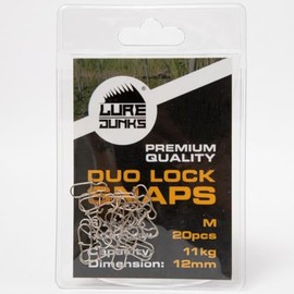 Lurejunks Duo Lock Snaps Spinning Swivels 20 Hangers Size M 11 kg