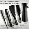 Juego de 5 Cepillos para Cabello Rizado, Desenredante y Peine