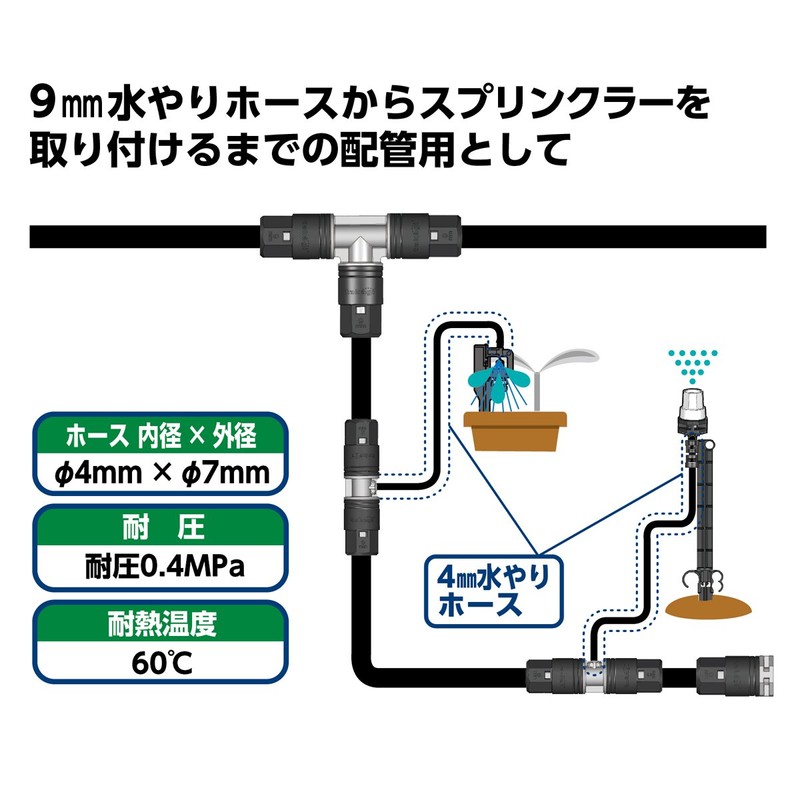 Takagi GKT210 Automatic Watering Parts 0.2 inch (4 mm) Water