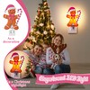 Pink Gingerbread Night Light, Christmas Pink Gingerbread Man Night Light