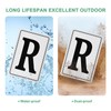 M METERXITY Aluminum Letter Sign R, 11.8 Inch House Numbers