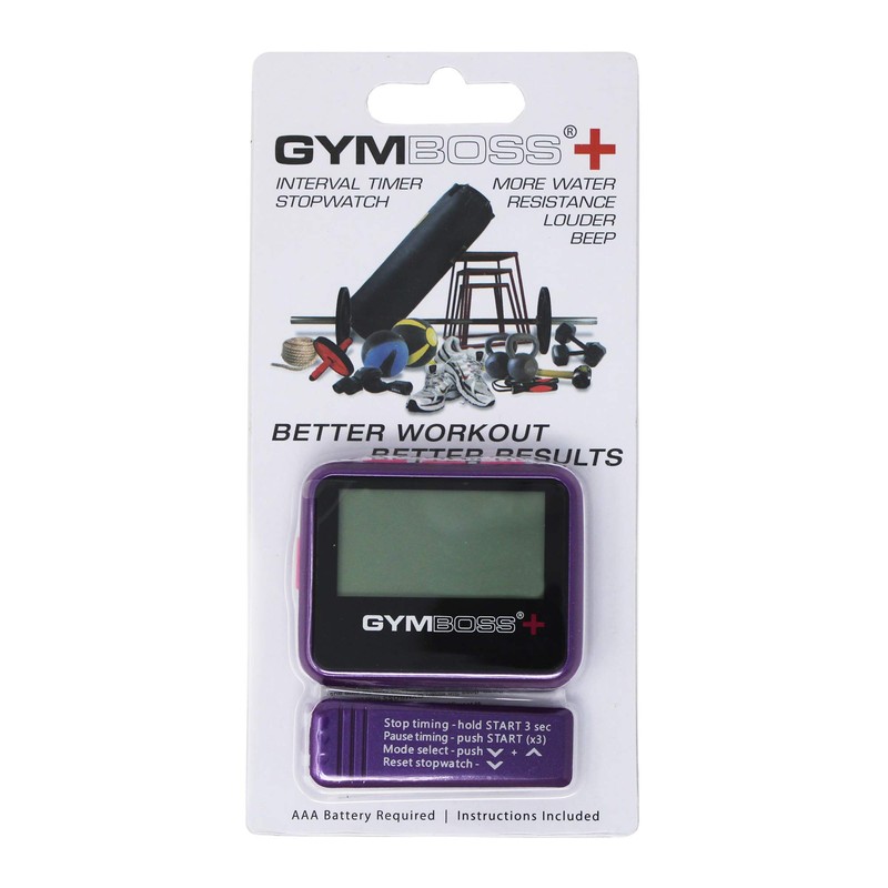 Gymboss Plus Interval Timer and Stopwatch (Violet/Pink)
