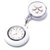 Grandios GD-HANANW Nurse Watch, Extendable Type, Clip, Reel Type, Flower,