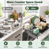 Expandable Dish Drying Rack for Kitchen Counter – Adjustable Dish