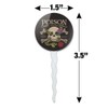 Poison Skull and Crossbones with Snake Foxglove Cupcake Picks Toppers