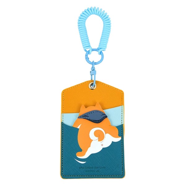 ID Badge Holder with Keychain & 3 Card Slots -