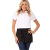 Chef Works Unisex Waitress Apron, Black, One Size