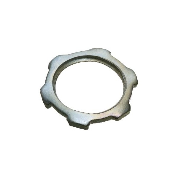 Arlington 406 Plated Steel Threaded Conduit Locknut 2 Inch