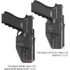 Level 2 OWB Paddle Holster, Auto Lock Quick Release Polymer