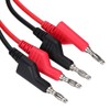 Sumnacon plátano Plug Alligator Clip de Pruebas de tenedor de