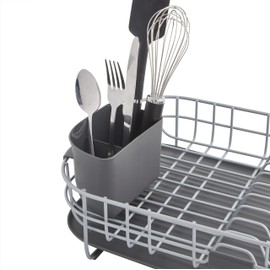 KitchenAid Low Profile Carbon Steel Dishrack, one size, Charcoal