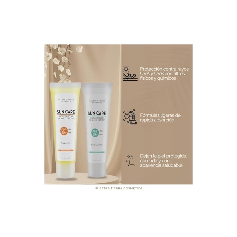 Nuestra Tierra Cosmética Sun Care Kit Protector Solar FPS 50+
