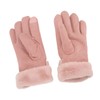 Pink USB Heating Gloves Hand Warmer Touch Screen Design Adjustable