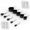 8 Piece Measuring Cups and Spoon Set Stackable Stainless Steel