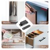 Ravinte 8 Pack Black Magnetic Door Catch, Matte Black Cabinet