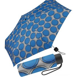 pierre cardin Petito Dots & Circles Pocket Umbrella, Stongblue