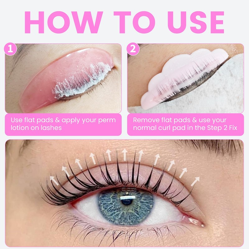 Lomansa Lash Lift Pads, Lash Lift Shields Flat, Sticky and