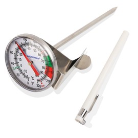 MEASUREMAN Esfera de lectura instantánea de 2 pulgadas, 0 ~ 230 °F/℃, termómetro de leche, espuma de leche, termómetro de bebidas de café