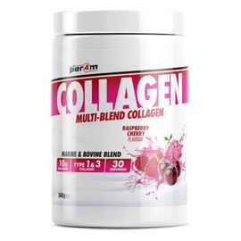 Per4m Multi Blend Collagen | 5g of Marine and 5g of Bovine | 30 Servings | Raspberry Cherry