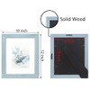 KAIWIN 100% Solid Wood Blue 8x10 Picture Frame 2 Pack